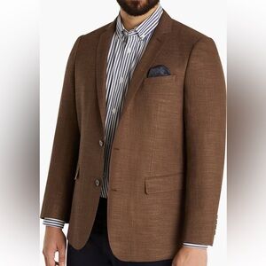 Johnny Bigg Hart Mélange Regular Fit Brown Men's Blazer SZ 42